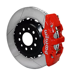 Wilwood AERO4 Rear Kit 14.25in Red 2014-Up Corvette C7 w/Lines