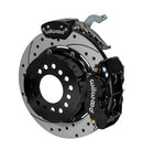Wilwood Forged Dynalite P/S Rear Kit w/MC4 P-Brake Drilled Chev 12 Bolt w/Clip Eliminator-1
