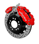 Wilwood Narrow Superlite 4R / MC4 Rear Kit 12.88 Drilled Red Currie Pro-Tour Unit Bearing Floater-1