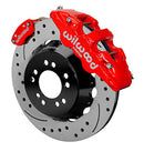 Wilwood AERO4 / MC4 Rear Kit 14.00 Drilled Red Currie Pro-Tour Unit Bearing Floater-1