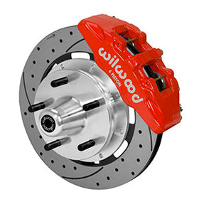 WILWOOD DP6A Front Hub Kit,12.19",Drilled,Red WWE ProSpindle (5x5.00" Hub)