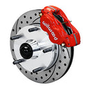 Wilwood Forged Dynalite-M Front Kit 10.75in Drilled Red 1950-1955 MG-TD/TF-1