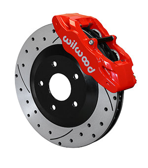 WILWOOD SLC56 Front Caliper & Rotor Kit,Red Corvette All C5 / Base C6 1997-2013