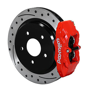 WILWOOD DPC56 Rear Caliper & Rotor Kit,Red Corvette All C5 / Base C6 1997-2013