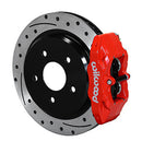 WILWOOD DPC56 Rear Caliper & Rotor Kit,Red Corvette All C5 / Base C6 1997-2013-1