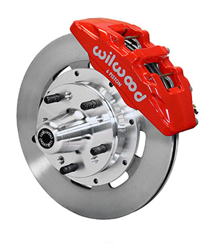 Wilwood Dynapro 6 Front Hub Kit 12.19in Red 65-72 CDP C Body -Drum