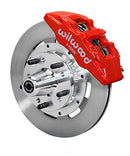 Wilwood Dynapro 6 Front Hub Kit 12.19in Red 65-72 CDP C Body -Drum-1