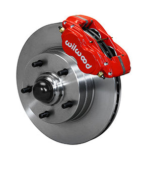 Wilwood Forged Dynalite-M Front Kit 11.00in 1 PC Rotor&Hub Red 67-69 Camaro 64-72 Nova Chevelle