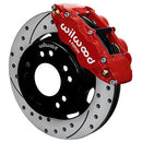 Wilwood Narrow Superlite 6R Front Kit 12.19in Drilled Red 63-87 C10 w/ Wilwood Pro Spindles-1