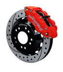 Wilwood Narrow Superlite 6R Front Hat Kit 13.06 Drilled Red 63-87 C10 w/ Wilwood Pro Spindles-1