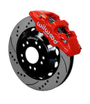 Wilwood AERO6 Front Hat Kit 14.00 Drilled Red 63-87 C10 w/ Wilwood Pro Spindles-1