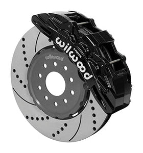 Wilwood SX6R Front Brake Kit 14in SRP Slotted/Drilled Black 05-13 Chevy Corvette