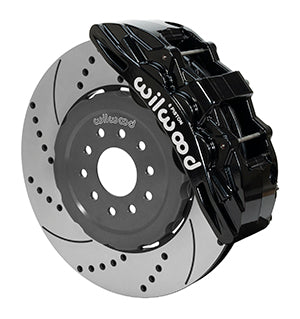Wilwood SX6R Front Brake Kit 15in SRP Slotted/Drilled Black 05-13 Chevy Corvette