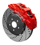 Wilwood SX6R Front Brake Kit 15in Lug Drive Slotted/Drilled Red w/ Lines 10-14 Chevrolet Camaro SS-1
