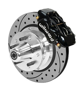 Wilwood Forged Dynalite Pro Series Front Brake Kit Black Caliper 11.00in SRP Drilled & Slotted Rotor