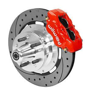 Wilwood Forged Dynalite Front Brake Kit 12.19in SRP Drilled/Slotted Rotor - Red
