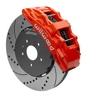 Wilwood SX6R Front Brake Kit 15in SRP Slotted/Drilled Red w/ Lines 14+ Chevy Corvette C7