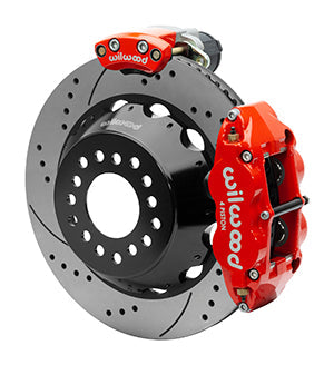 Wilwood Narrow Superlite 4R Rear P-Brk Kit 14.00in Rotor Big Ford New Style 2.50in Offset - SRP Red