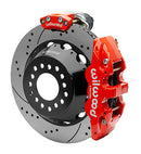 Wilwood Narrow Superlite 4R Rear P-Brk Kit AERO4 14in Rotor Big Ford New Style 2.5in Off - SRP Red-1