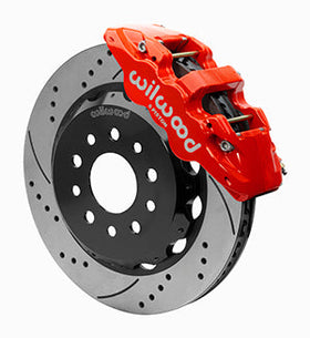 Wilwood AERO6 Front Hat Kit 14.00 Red 2018-Up Jeep JL SRP w/Lines