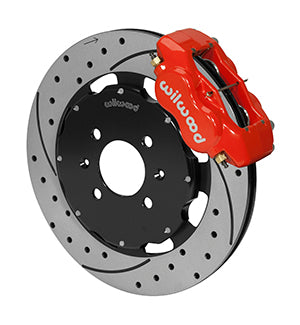 Wilwood Forged Dynalite Front Hat Kit 12.19in Drilled Red 90-99 Civic w/240 mm Disc