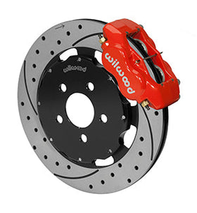 Wilwood Forged Dynalite Front Hat Kit 12.19in Drilled Red 00-04 PT Cruiser/03-04 SRT/4