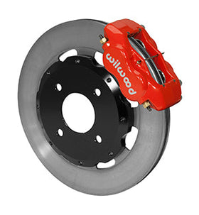 Wilwood Forged Dynalite Front Hat Kit 12.19in Drilled Red 2002 Mitsubishi Lancer