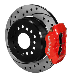 Wilwood Forged Dynalite P/S Park Brake Kit Drilled Red Small Ford 2.66in Offset