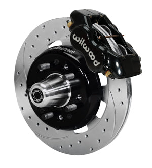 Wilwood Forged Dynalite Front Kit 12.19in Drill-Zinc 55-57 Chevy