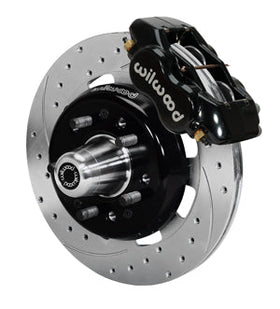 Wilwood Forged Dynalite Front Kit 12.19in Drill-Zinc 55-57 Chevy