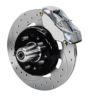 Wilwood Forged Dynalite Front Kit 12.19in Drill-Zinc Pol 55-57 Chevy