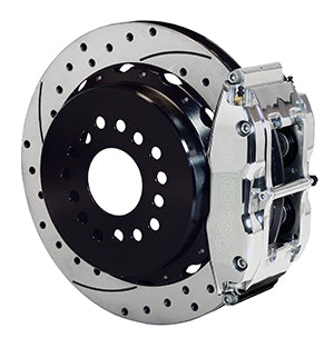 Wilwood Narrow Superlite 4R Rear P-Brk Kit 12.88in Drill Polish Big Ford New Style 2.36in Offset