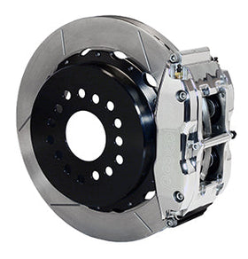 Wilwood Narrow Superlite 4R Rear P-Brk Kit 12.88in Polished Big Ford New Style 2.36in Offset