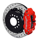 Wilwood Narrow Superlite 4R Rear P-Brk Kit 12.88in Drill Red Big Ford New Style 2.50in Offset-1