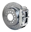 WILWOOD FNSL4R Rear P-Brk Kit,12.88", Drill, Zinc, Pol Big Ford New Style 2.50"-1