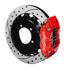 Wilwood Dynapro Radial Rear Kit 13.00in Drilled Red Mitsubishi EVO VIII-1