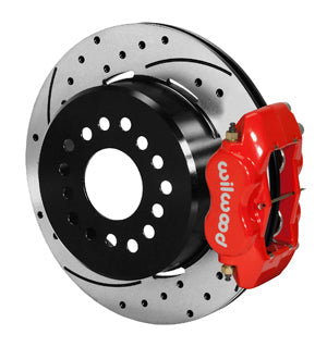 Wilwood Forged Dynalite P/S Park Brake Kit Drill Red New Big Ford 2.50in Offset Front Caliper Mount