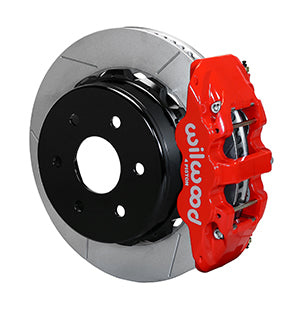 Wilwood AERO4 RearTruck Kit 14.25in Red 1999-2010 GM 1500-SUV 2 Piston OE Caliper