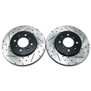 BLOX Racing 90-01 Acura Integra (Excl Type-R) Front Slotted & Drilled Rotors - Pair-1