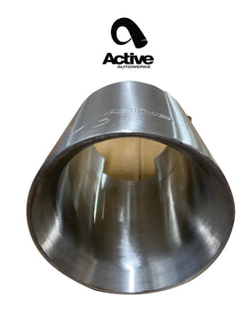 100mm Tips for Active G80 Exhaust – brushed finish 2021+ M3 / M4 - 0