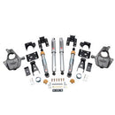 Belltech LOWERING KIT 16.5-17 Chevy Silverado/Sierra All Cab 2in F / 4in R w/ Street Perf Shocks-2