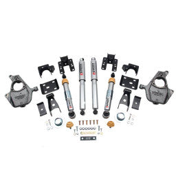 Belltech LOWERING KIT 16.5-17 Chevy Silverado/Sierra All Cab 2in F / 4in R w/ Street Perf Shocks - 0