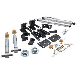 Belltech LOWERING KIT 14-17 Chevy Silverado/Sierra 1in to -2in Front/4in Rear w/ Street Perf Shocks - 0