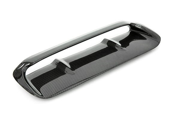 OLM A1 Aggressive Carbon Fiber Full Replacement Hood Scoop - 15 WRX STI