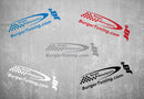 Burger Motorsports Logo Sticker Sheet (TWO PACK)-1
