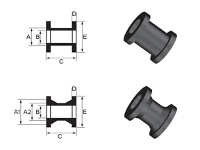 SuperPro 1984 BMW 318i Base Rear Trailing Arm Bushing Set