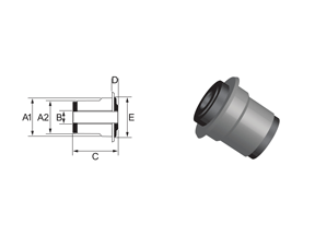 SUPERPRO R/ LWR FR CTRL ARM INNER&OUTER