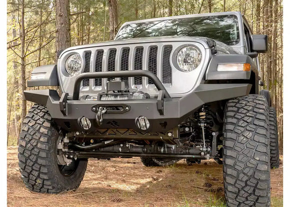 Rugged Ridge HD Bumper Full Width Front 07-18 Jeep Wrangler JK 18-20 Jeep Wrangler JL 2020 JT