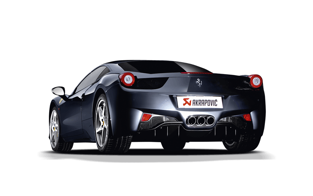 Akrapovic 10-15 Ferrari 458 Italia/458 Spyder Slip-On Line (Titanium) w/ Carbon Tips
