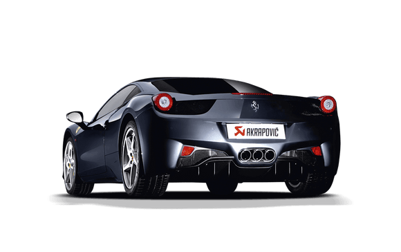 Akrapovic 10-15 Ferrari 458 Italia/458 Spyder Slip-On Line (Titanium) w/ Carbon Tips